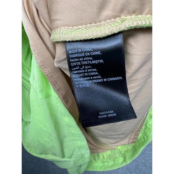 Y2k Bebe Lace Sheer Babydoll Bodycon Dress Xl Neon Goth Witchy Sexy Coquette - Picture 9 of 15